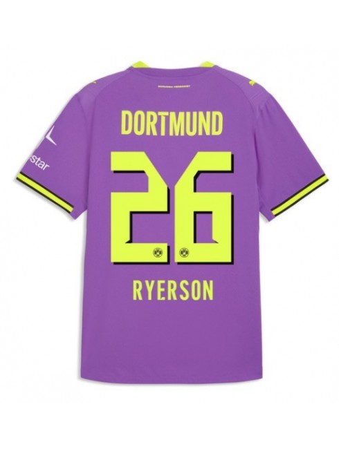 Moški Nogometna dresi replika Borussia Dortmund Julian Ryerson #26 Tretji 2026-27 Kratek rokav Moški Nogometna dresi replika Borussia Dortmund Julian Ryerson #26 Tretji 2026-27 Kratek rokav